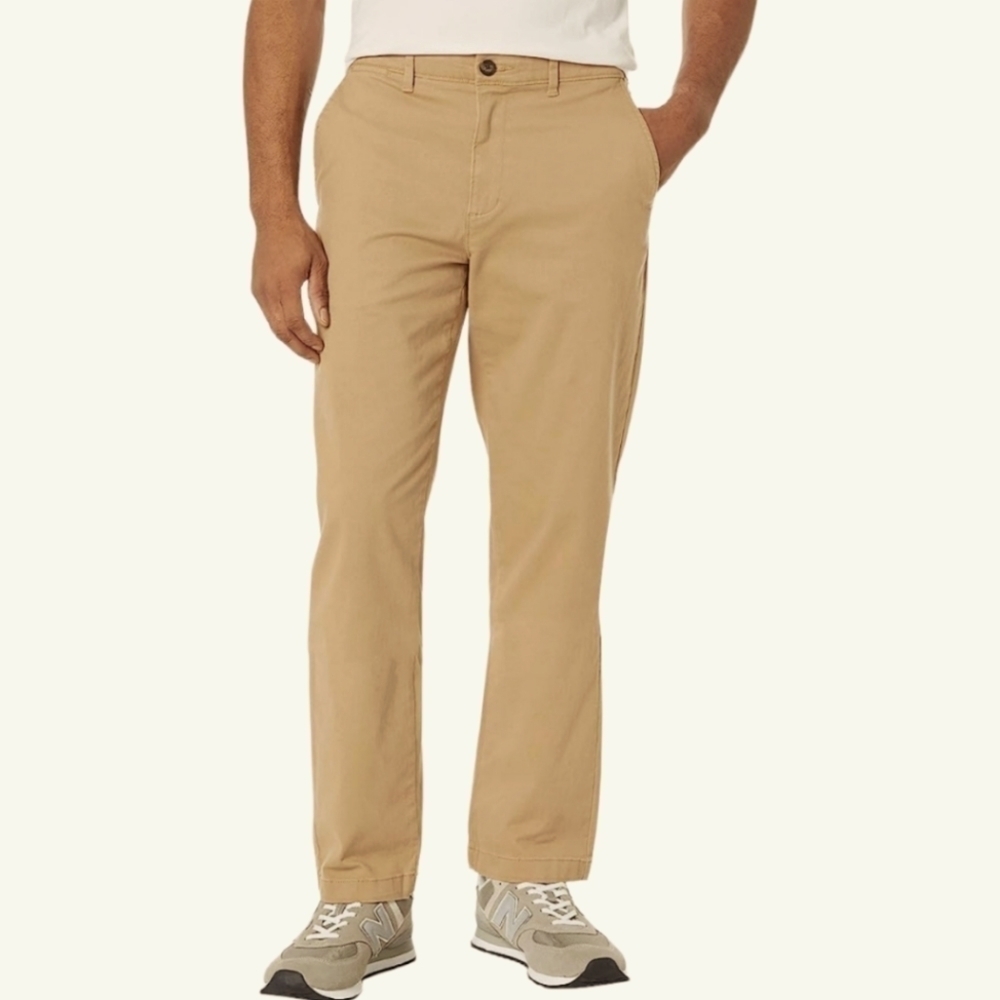 Amazon Essentials Khaki Athletic Stretch Pants 35W30L NWOT